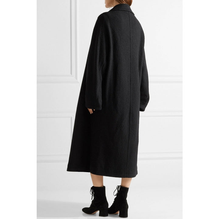 Damen Oversized Einreihiger Wollmix-Longcoat mit fallender Silhouette Drune