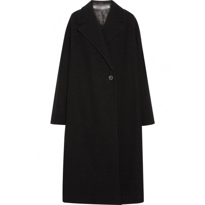 Damen Oversized Einreihiger Wollmix-Longcoat mit fallender Silhouette Drune