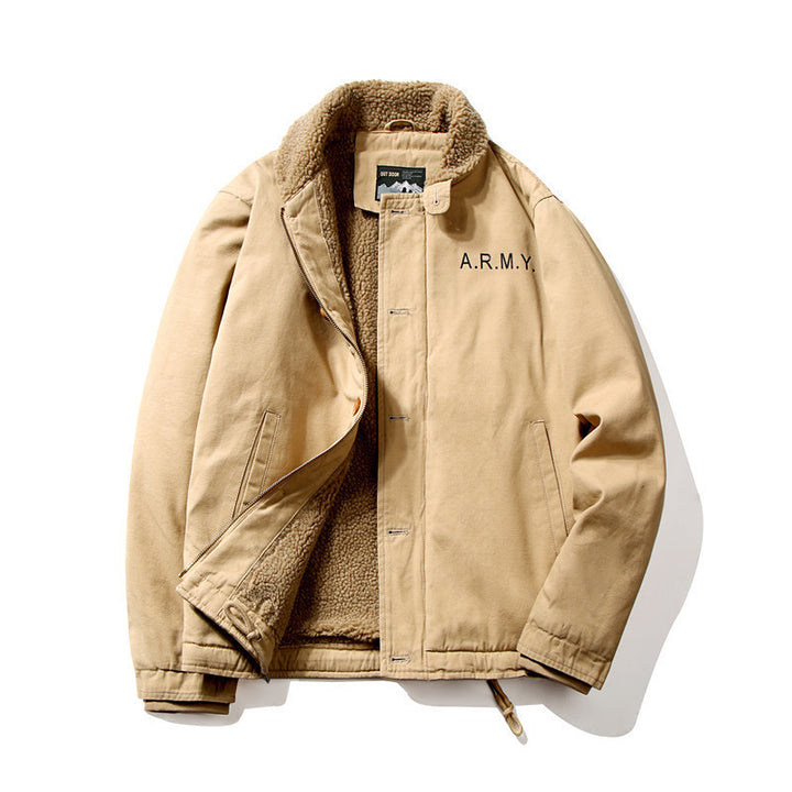 Herren Funktionale Übergangsjacke mit Teddyfutter Drune
