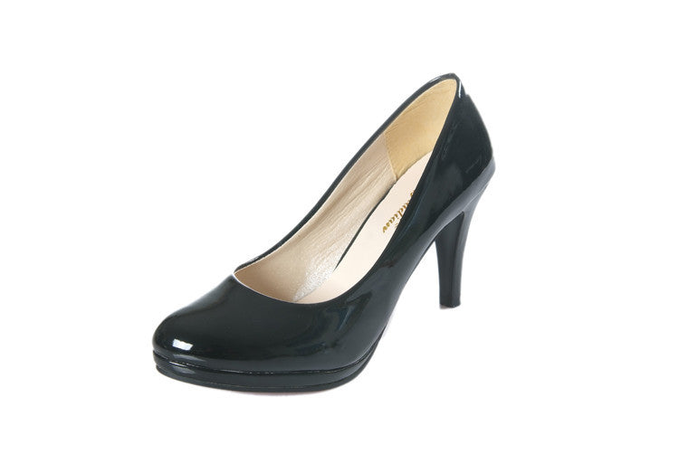 Damen elegante Pumps mit geschwungenem Absatz und komfortablem Fußbett Drune