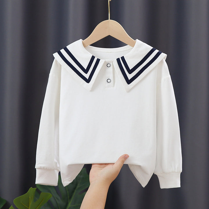 Mädchen Segelkragen Sweatshirt Drune