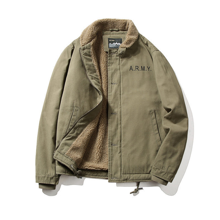Herren Funktionale Übergangsjacke mit Teddyfutter Drune