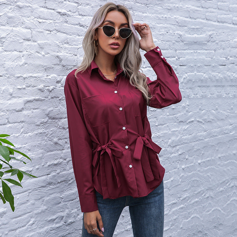 Damen Elegante Bluse mit Taillierung Drune