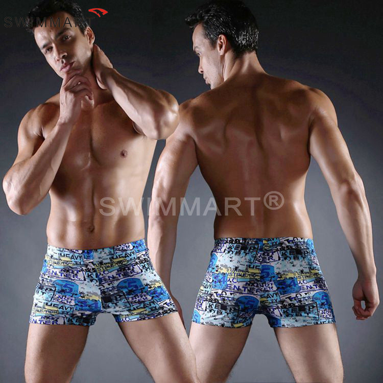 Herren Schwimmshorts mit kreativem Abstract-Muster Drune