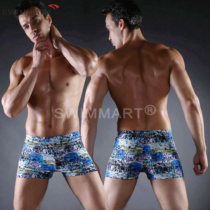 Herren Schwimmshorts mit kreativem Abstract-Muster Drune