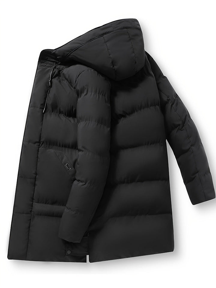 Drune | Kapuzen Reißverschluss Gepolsterte Winterjacke Für Herren - Perfekt für Outdoor-Aktivitäten