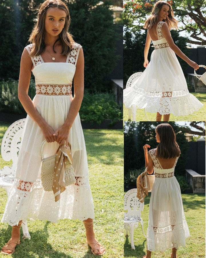 Damen Spitzen-Cocktailkleid Drune