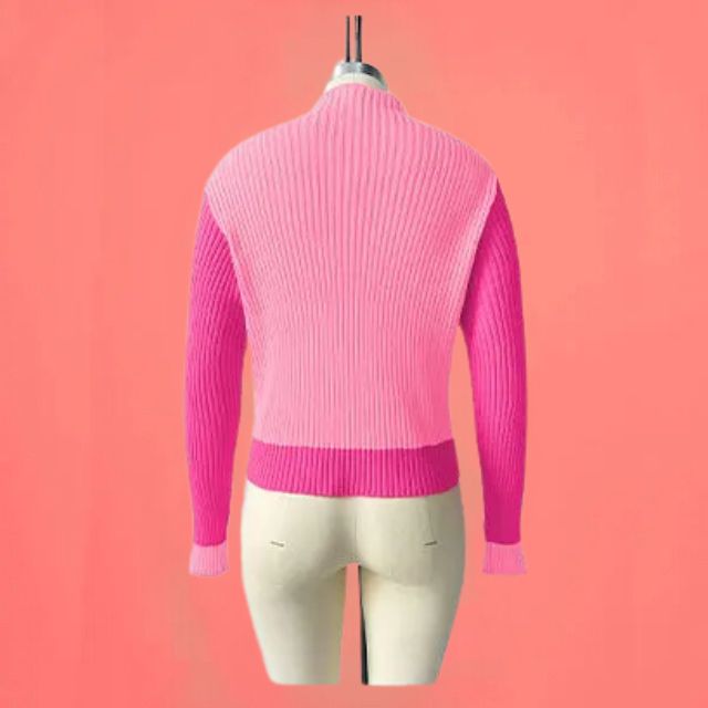 Drune | Gerippter Strickpullover mit Herz-Intarsien