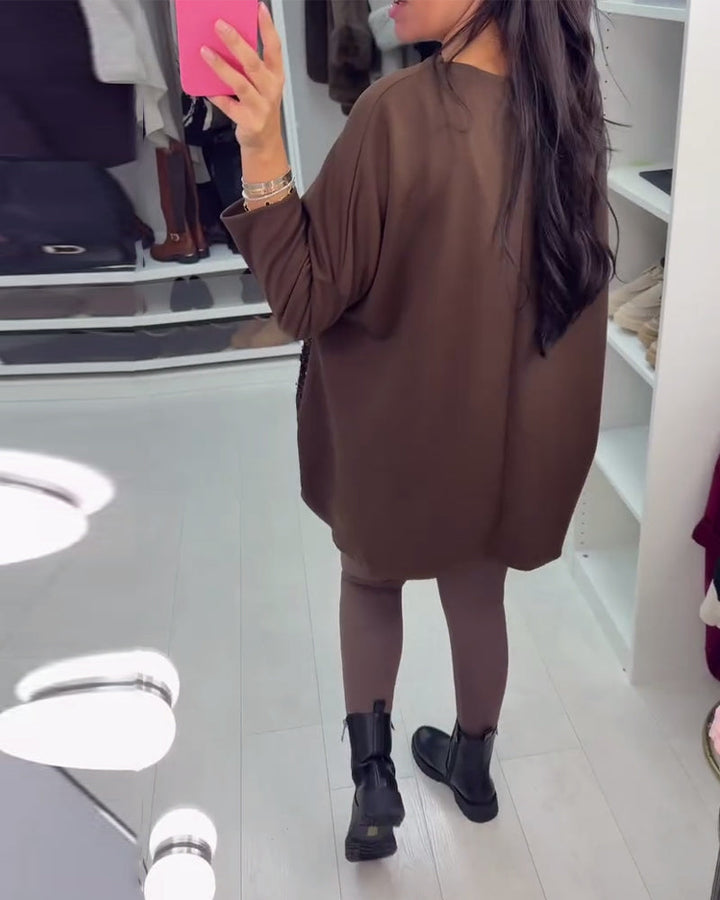 Drune | Übergröße Sweatshirt mit Pailletten