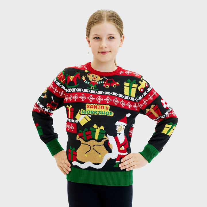 Drune | Santa's Workshop Weihnachtspullover - Kinder