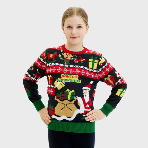 Drune | Santa's Workshop Weihnachtspullover - Kinder