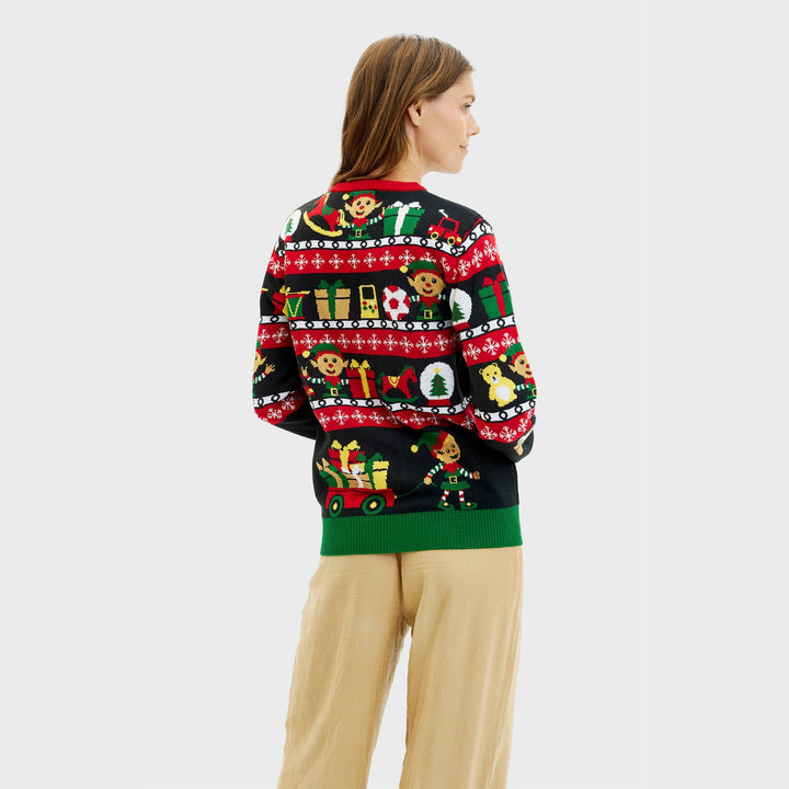Drune | Santa's Workshop Weihnachts-Pullover - Damen