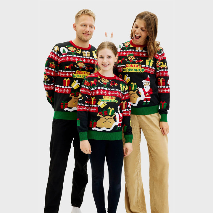 Drune | Santa's Workshop Weihnachtspullover - Kinder