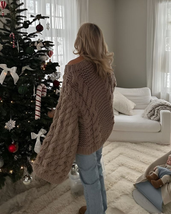 Drune | Gestrickter Übergrösse-Pullover