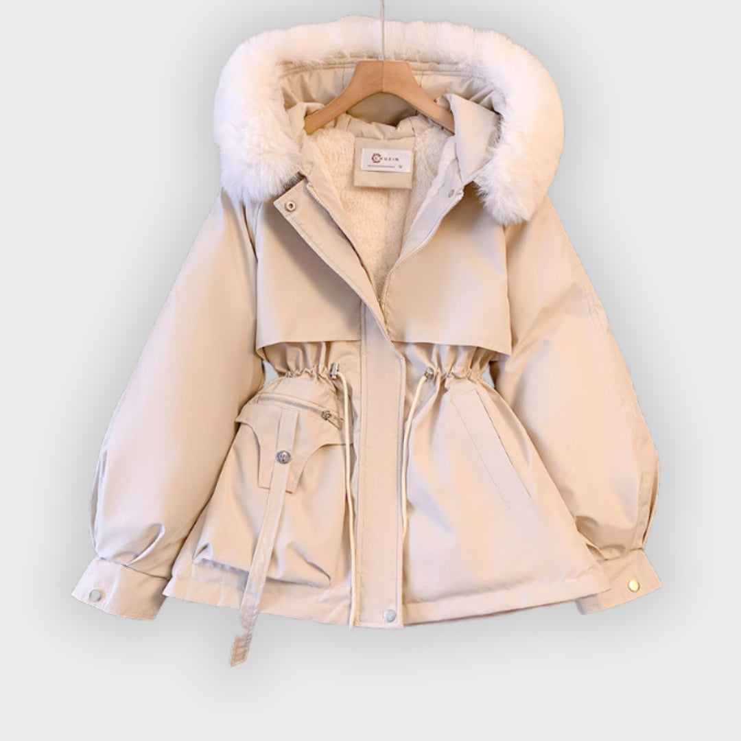 Drune | Stylischer Wintermantel mit Fellkapuze
