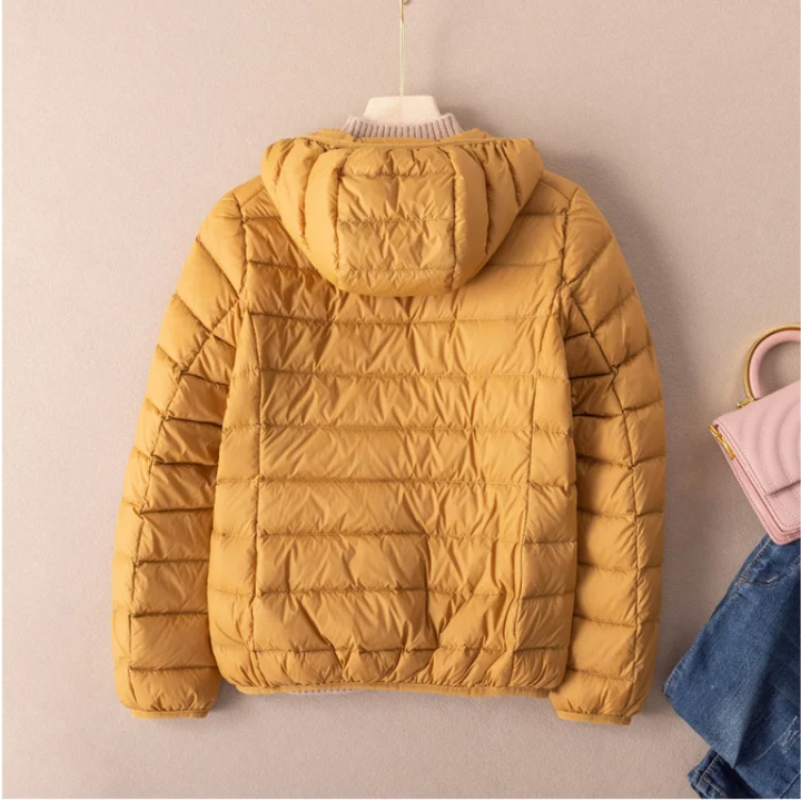 Drune | Steppjacke Leicht mit Kapuze Warm Gefüttert Lässige Passform