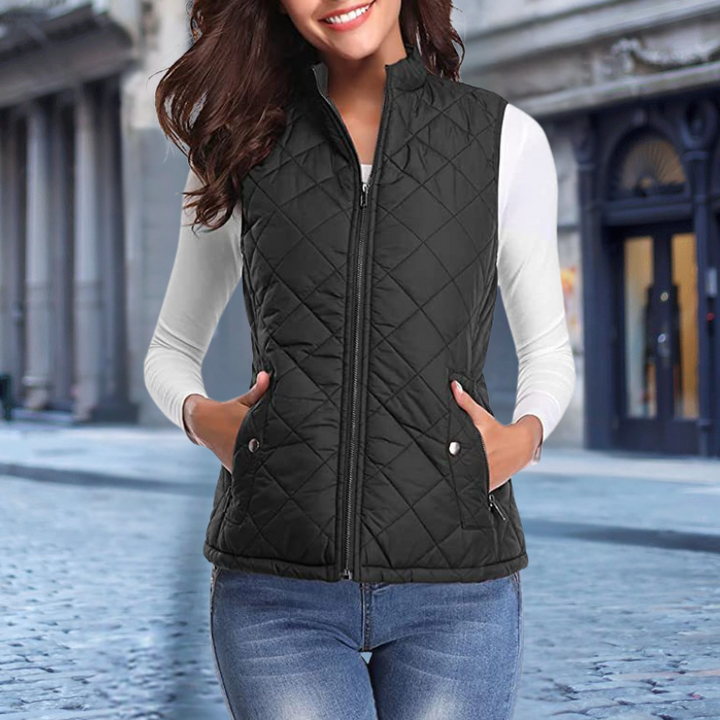 Drune | Elegante Steppjacke mit Zipper für Damen