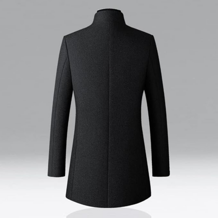 Drune | Herren Einreihiger Trenchcoat - Lang