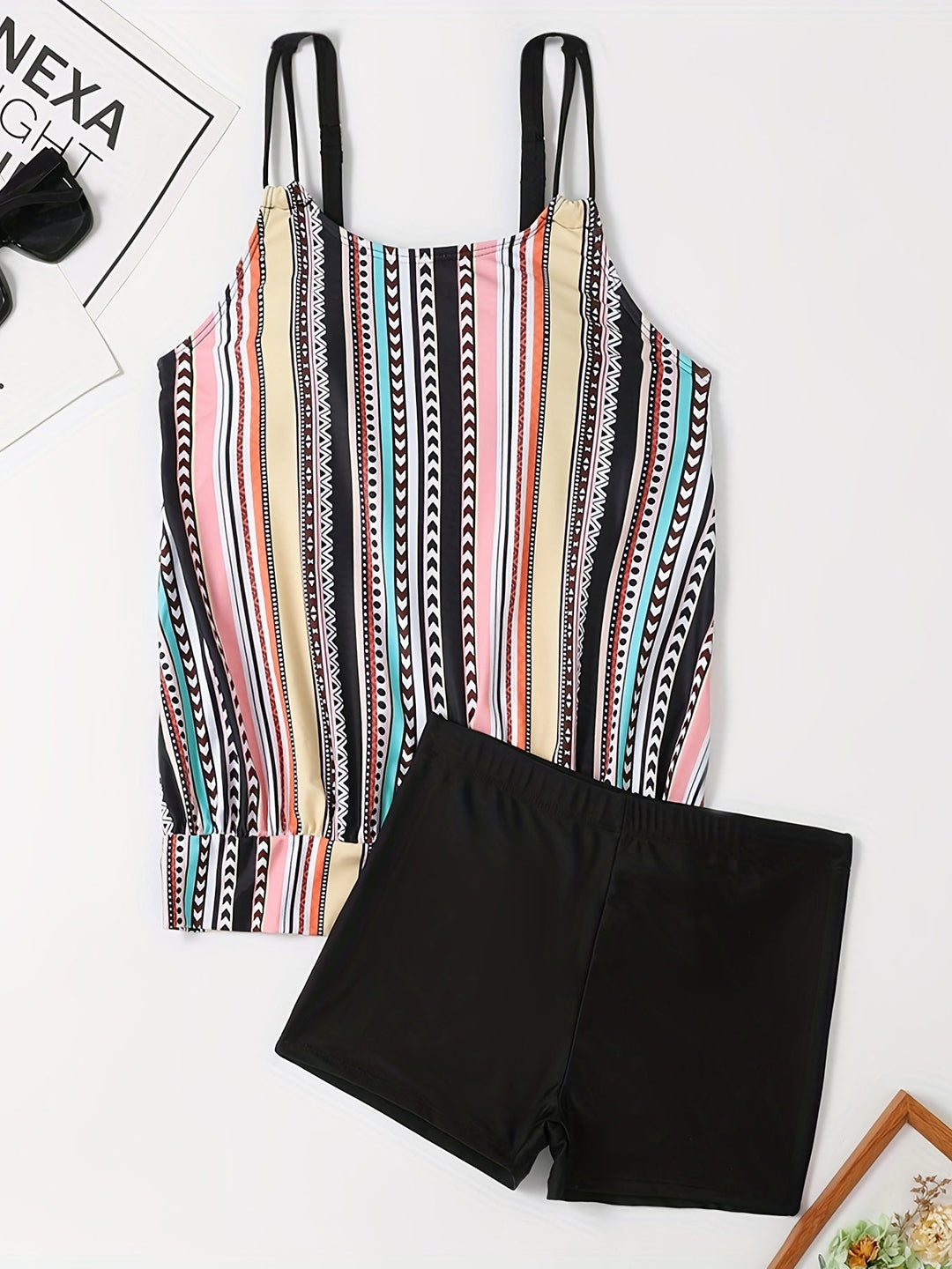 Drune | Tankini-Set mit Streifen und Punkten