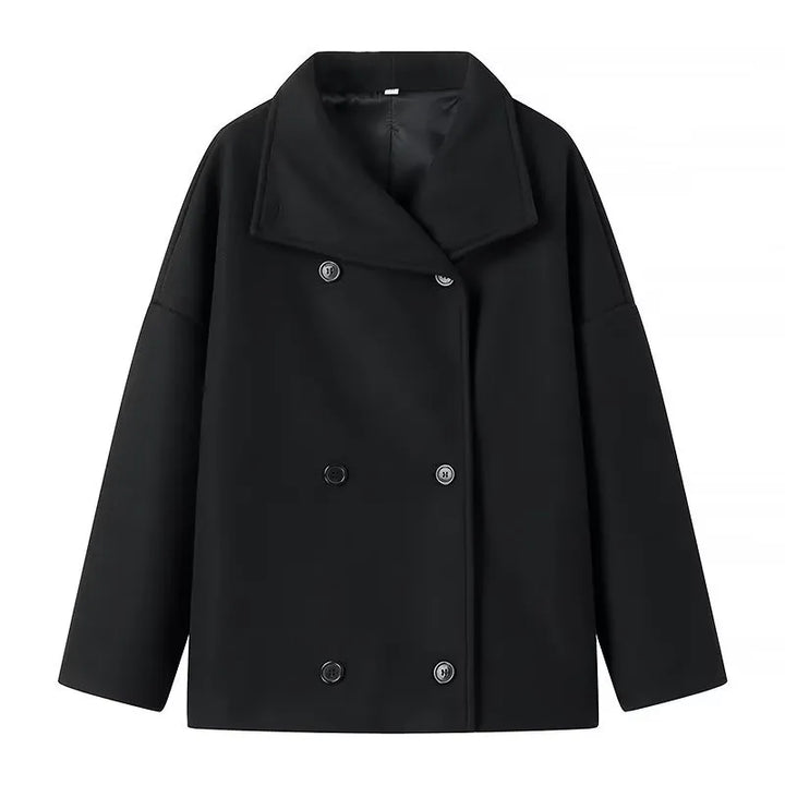 Drune | Damen-Wickelmantel mit breitem Revers Rebeca