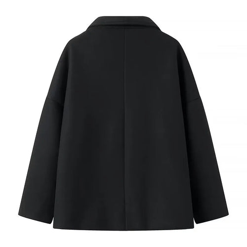 Drune | Damen-Wickelmantel mit breitem Revers Rebeca