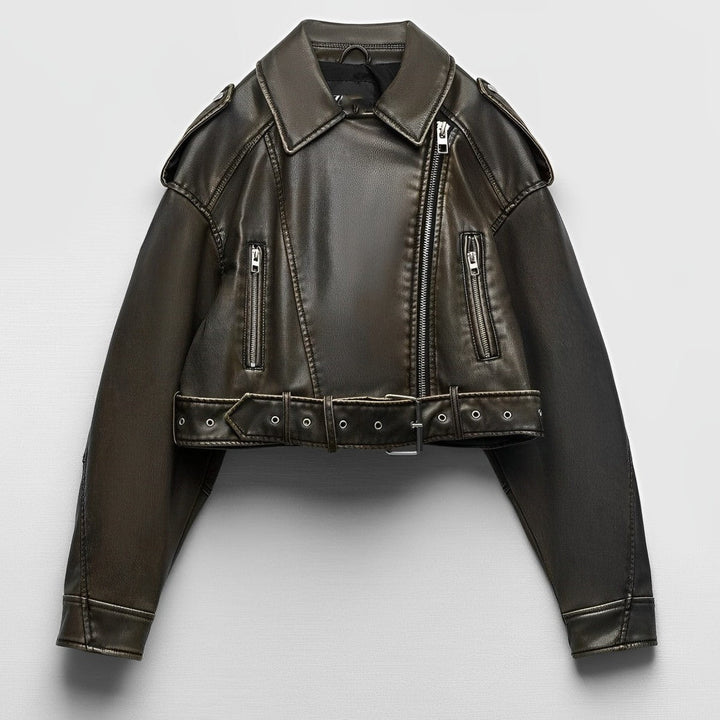 Drune | Vintage lockere Lederjacke