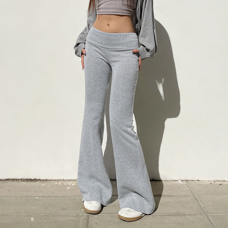 Drune | Low Waist Soft Flare Hose