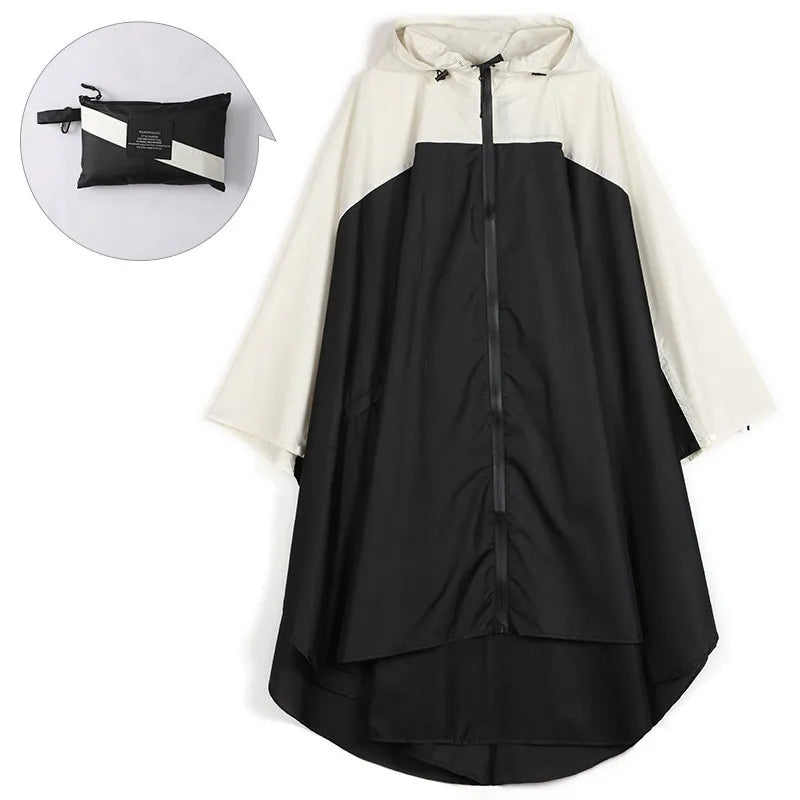 Drune | Tragbare Unisex wasserdichte Poncho mit Kapuze