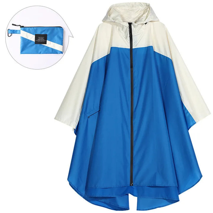 Drune | Tragbarer unisex wasserdichter Poncho mit Kapuze