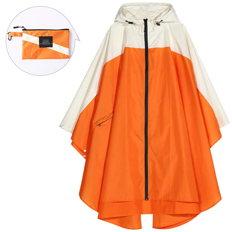 Drune | Tragbarer Unisex wasserdichter Poncho mit Kapuze