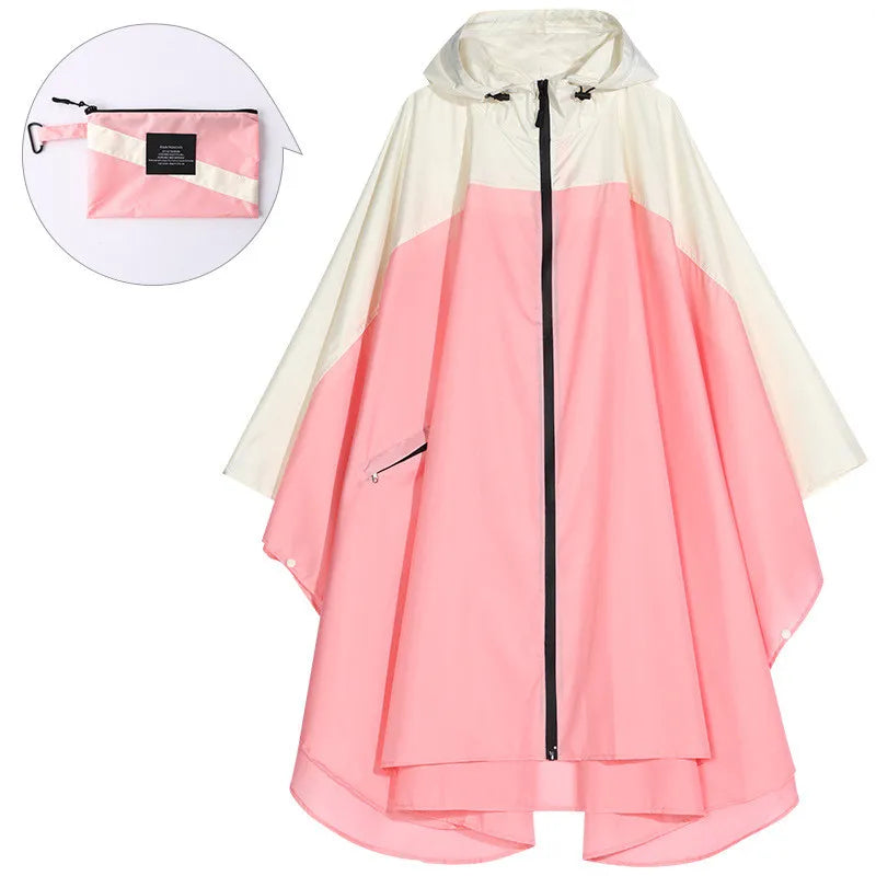 Drune | Tragbarer unisex wasserdichter Poncho mit Kapuze