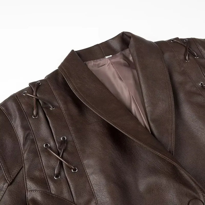 Drune | Vintage-Jacke mit V-Ausschnitt für Frauen