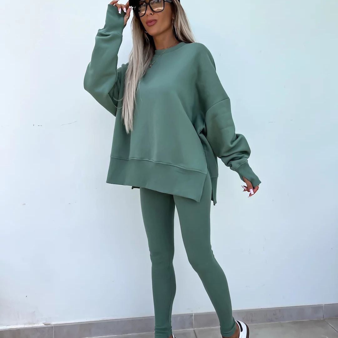 Drune | Gemütliches Oversized-Sweatshirt und Leggings-Set