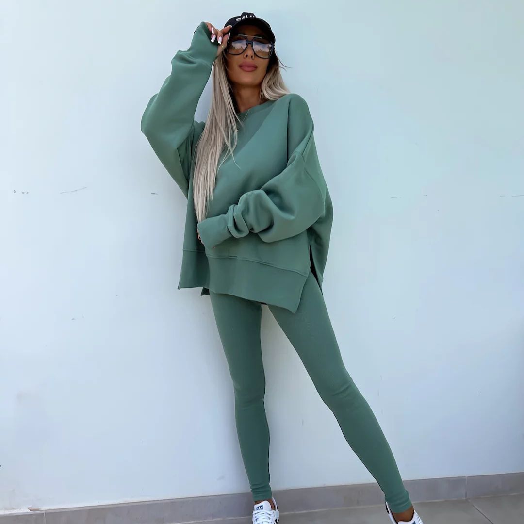 Drune | Gemütliches Oversized-Sweatshirt und Leggings-Set