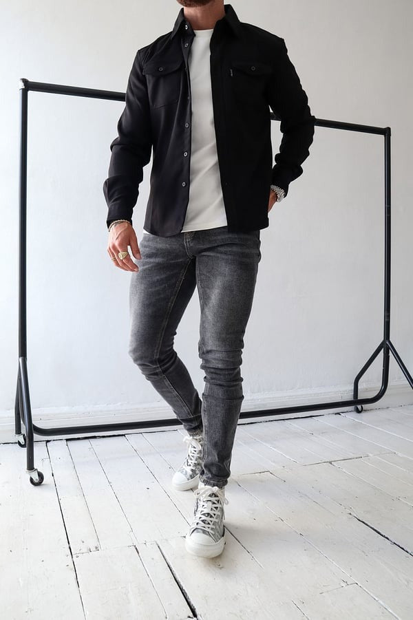 Drune | Männer Casual Wickeljacke