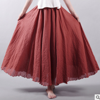 Drune | Lässig fallender Boho Maxi Rock für Damen