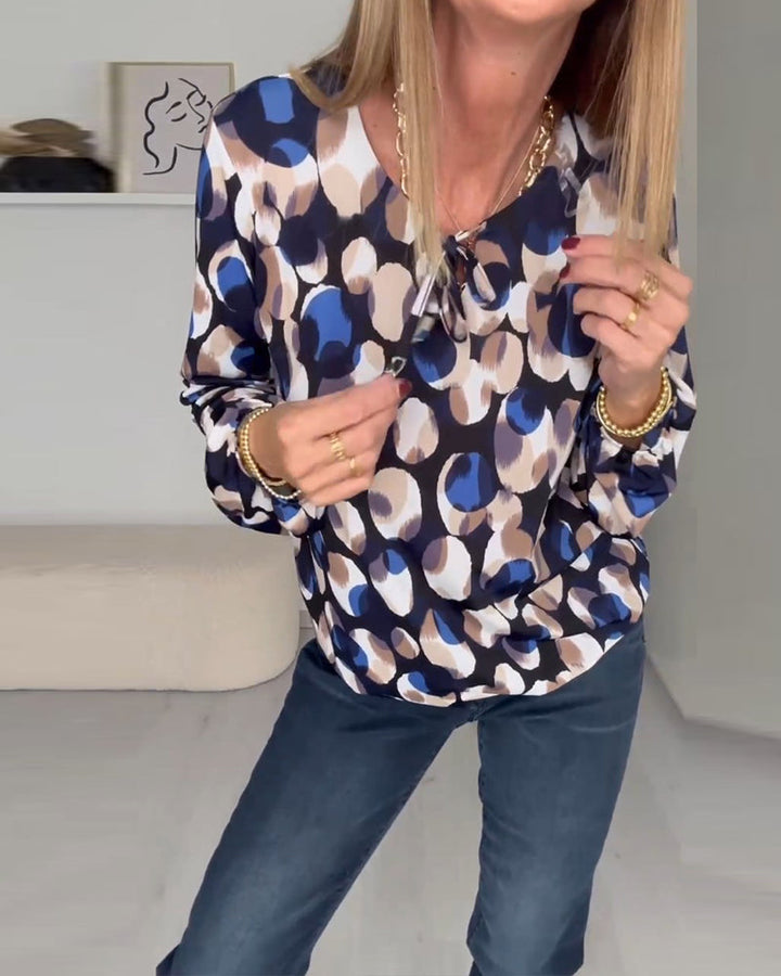 Drune | Bluse mit Druck und Trägern