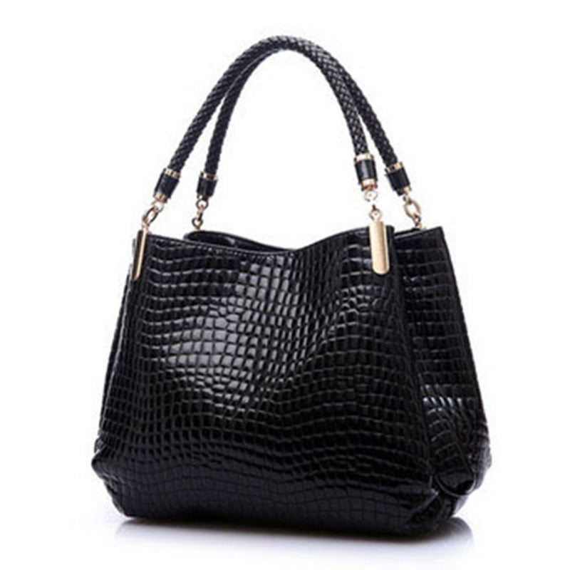 Drune | Schultertasche mit Krokodil Muster