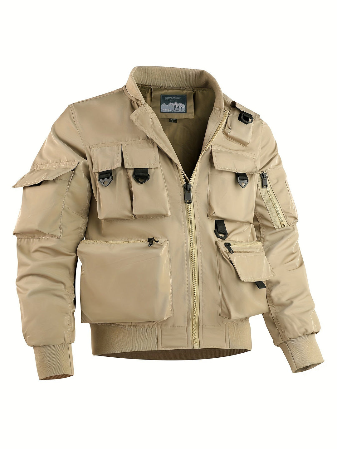 Drune | Bomberjacke Herren - Multifunktionale Outdoor Jacke mit vielen Taschen & Reißverschluss