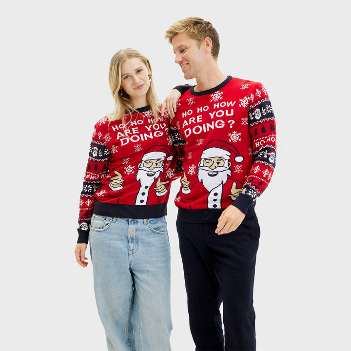 Drune | Ho ho wie geht's dir Weihnachts-Pullover - Herren