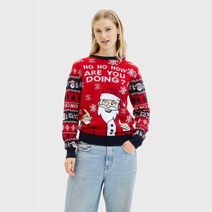Drune | Ho ho how you doin' Weihnachtspullover - Damen