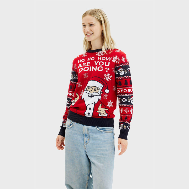 Drune | Ho ho how you doin' Weihnachtspullover - Damen