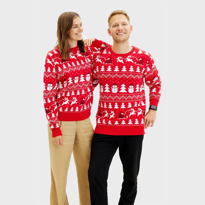 Drune | Der stilvolle Weihnachts-Pullover rot - Herren