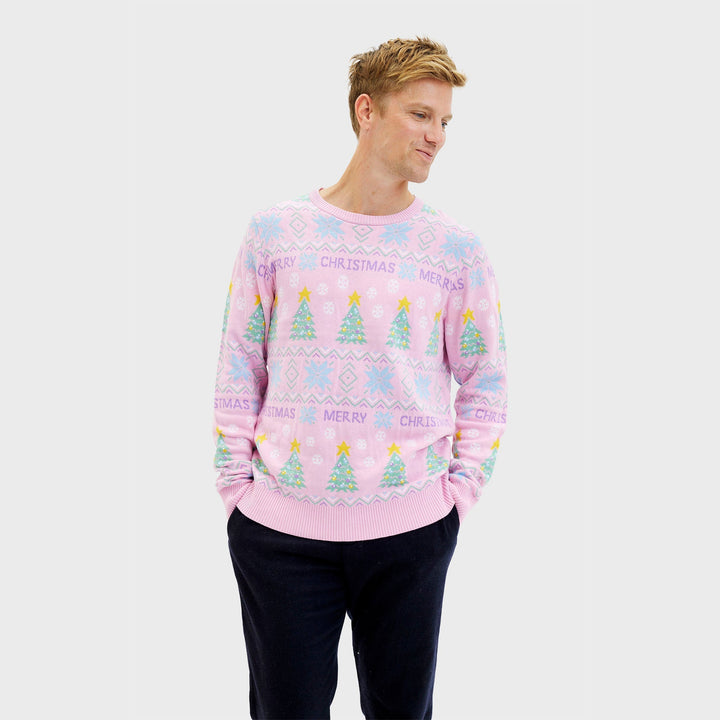 Drune | Der rosa Weihnachtspullover - Herren