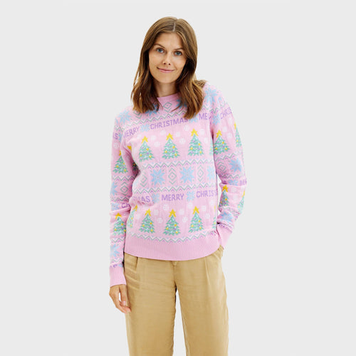 Drune | Der rosa Weihnachts-Pullover - Damen