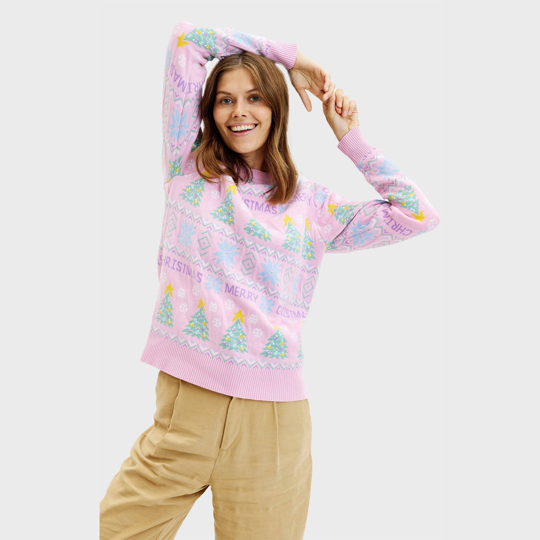 Drune | Der rosa Weihnachts-Pullover - Damen