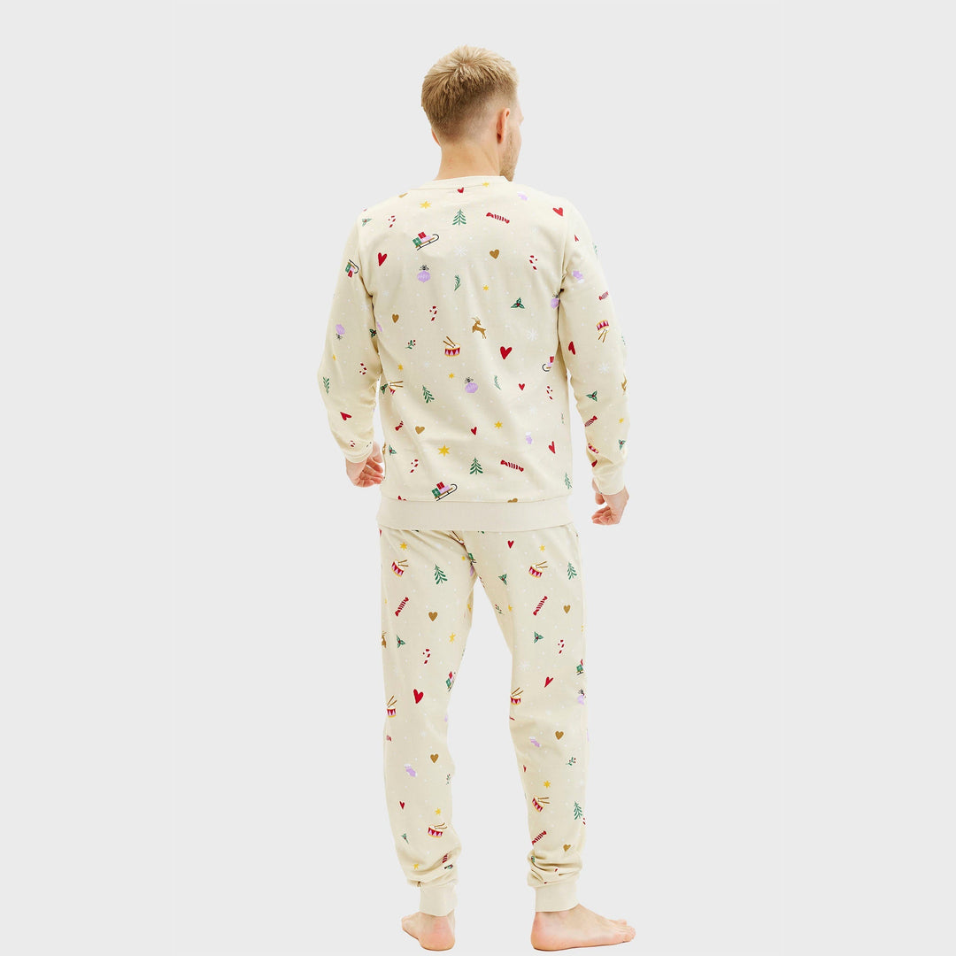Drune | Weihnachts-Sweatset beige - Herren