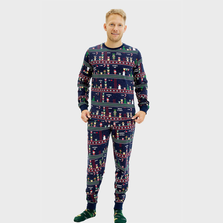 Drune | Vintage Gamer Weihnachts-Pyjama - Herren