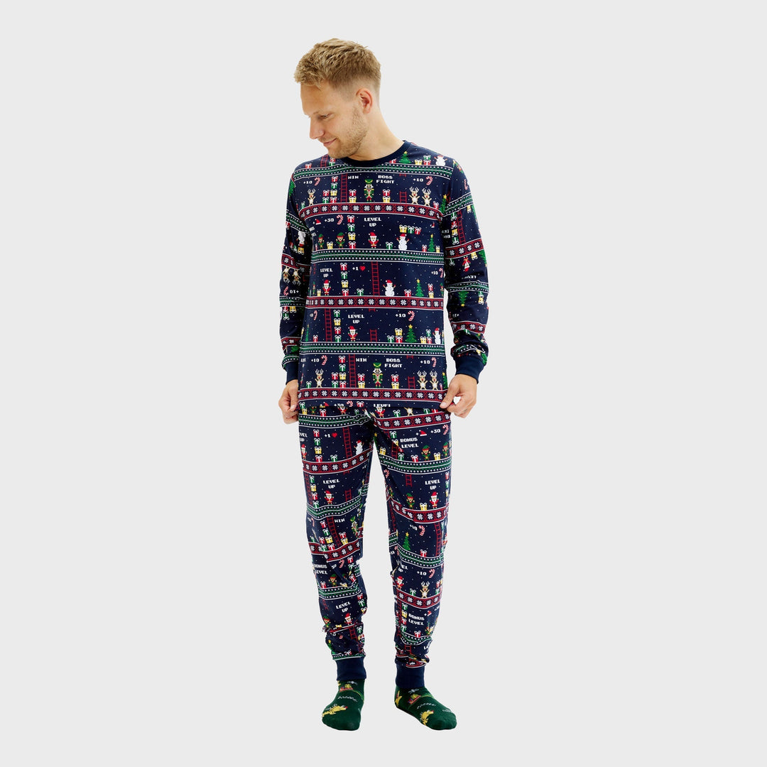 Drune | Vintage Gamer Weihnachts-Pyjama - Herren