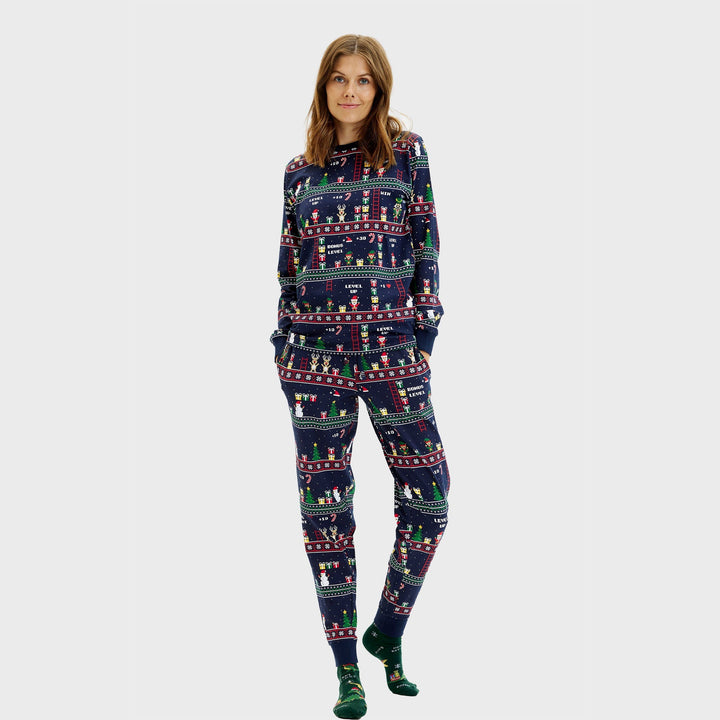 Drune | Vintage Gamer Weihnachts-Pyjama - Damen